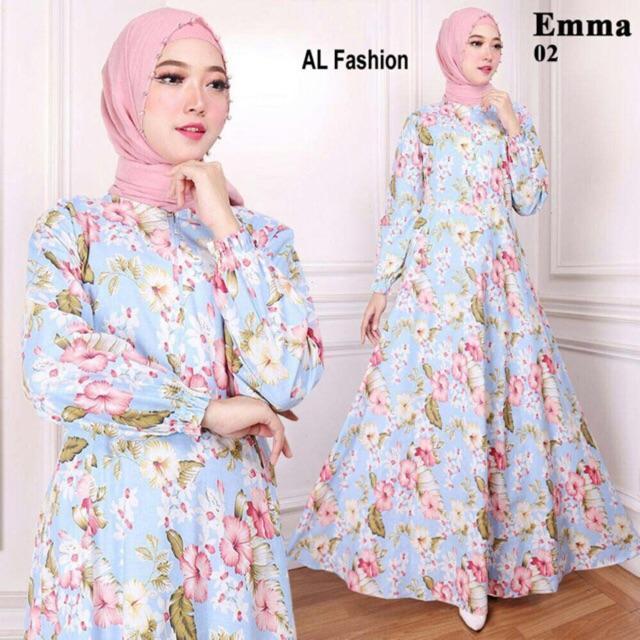 Gamis Wanita - maxi emma gamis syari busana muslim wanita pakaian murah ( MAXI AJA