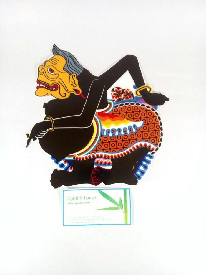 Promo Murah Stiker Punakawan Semar Wayang Aksesoris Mobil Kaca Car Decal Sticker