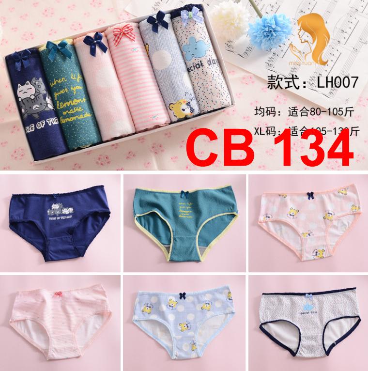7ColourBox Celana Dalam Box Underwear Brief Wanita Cute Korean Style - M ( 6 )