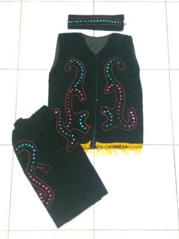 Promo Merdeka!! Baju Kostum Karnaval Adat Dayak Kalimantan Anak Bahan B Murah - ready stock