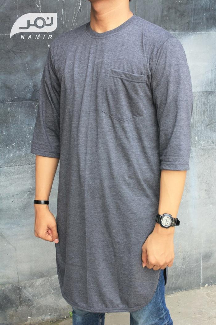 Gamis Kaos Pria | Kurta | Pakistan Model Tee Abu Misty Tua