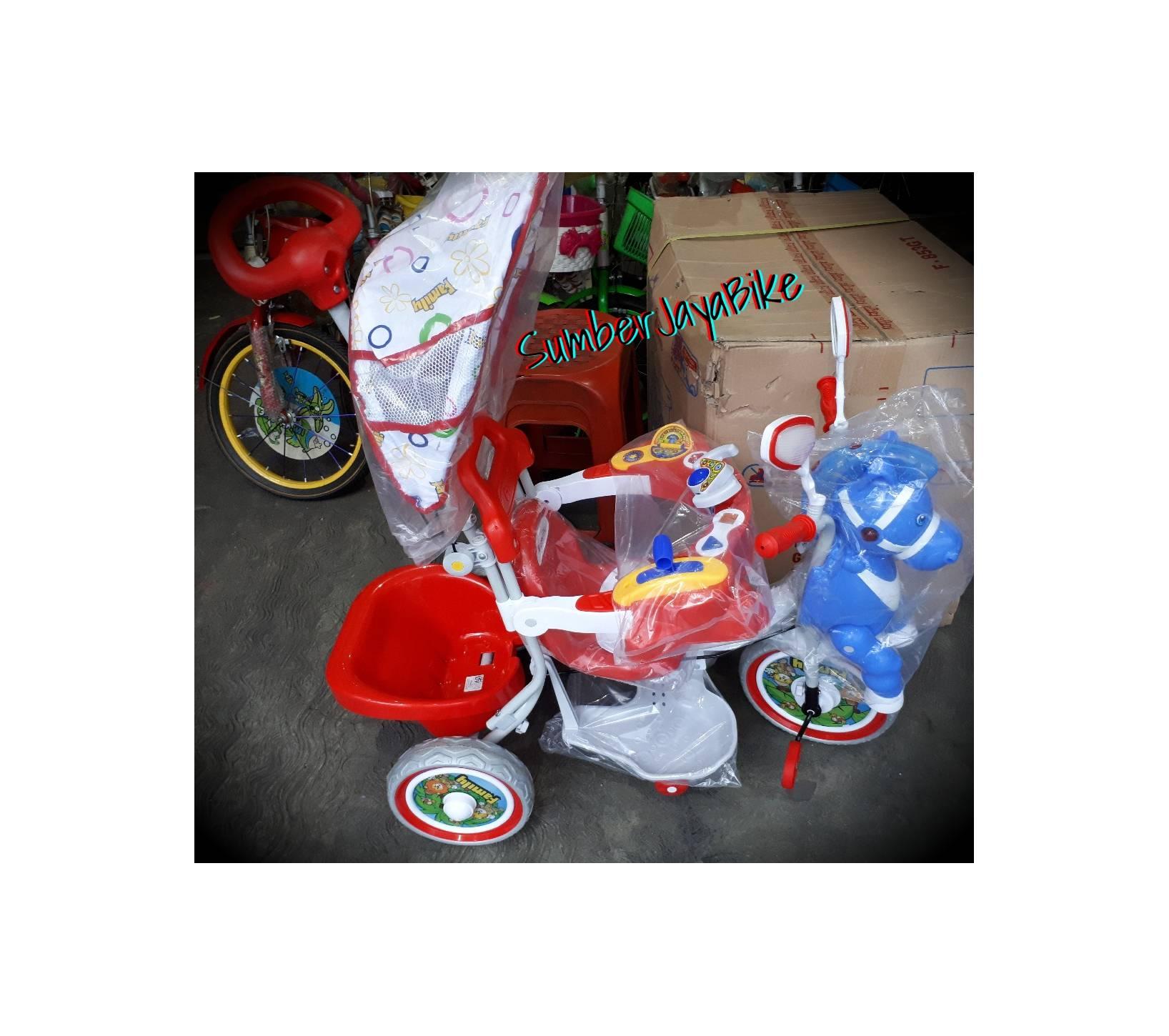 sepeda anak roda 3 family kuda 2music