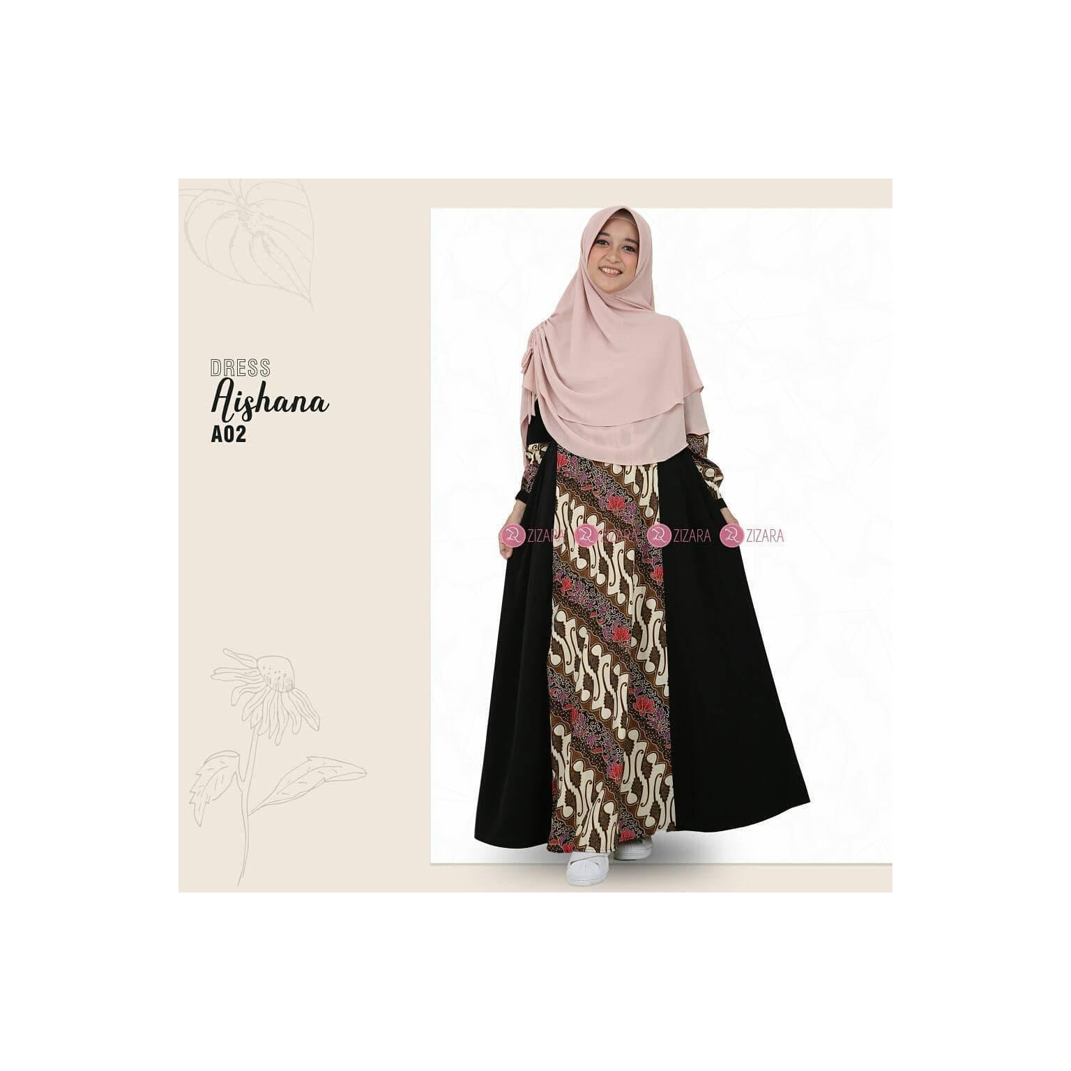 Gamis ZIZARA AISHANA A02 Batik Yasmin