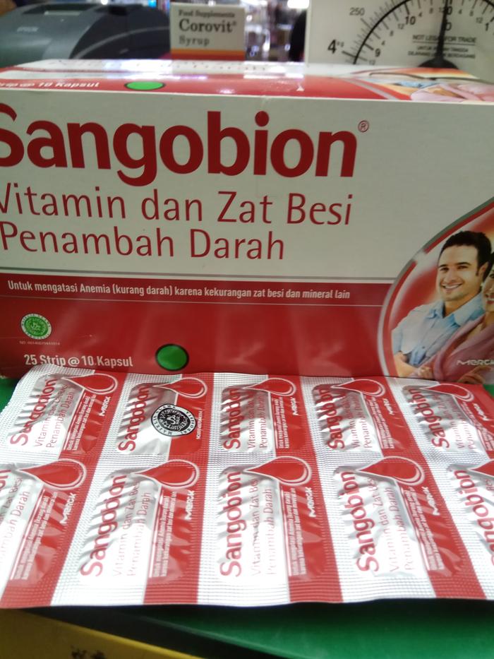 HARGA PROMO!!! SANGOBION VITAMIN DAN ZAT BESI 1 LEMBAR 10 KAPSUL - SDZ8GI