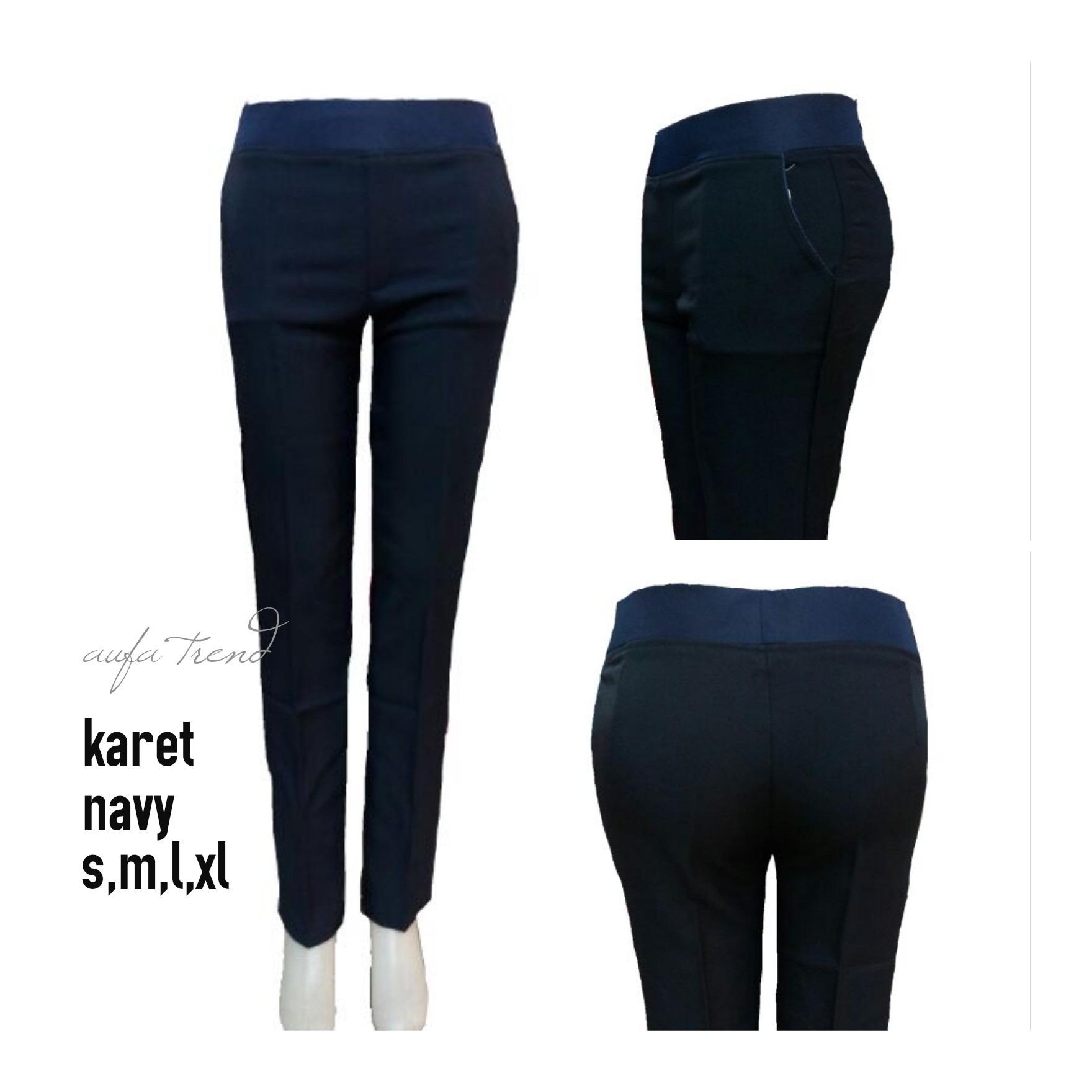 CELANA KERJA WANITA/CELANA KANTOR WANITA/CELANA BAHAN FORMAL WANITA/CELANA PANJANG WANITA BAHAN POLYSTER IMPORT PINGGANG KARET