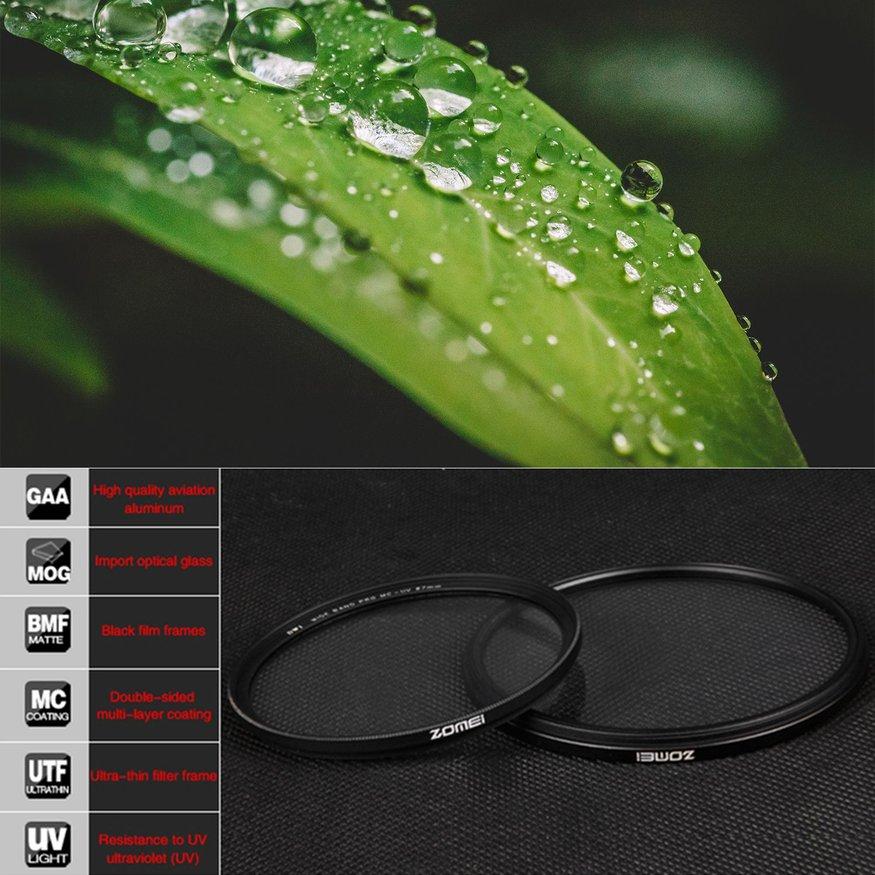 Zomei Penyaring Bentuk Lingkaran Profesional Ultra-Tipis MCUV Penyaring untuk Canon untuk Nikon untuk Lensa Sony