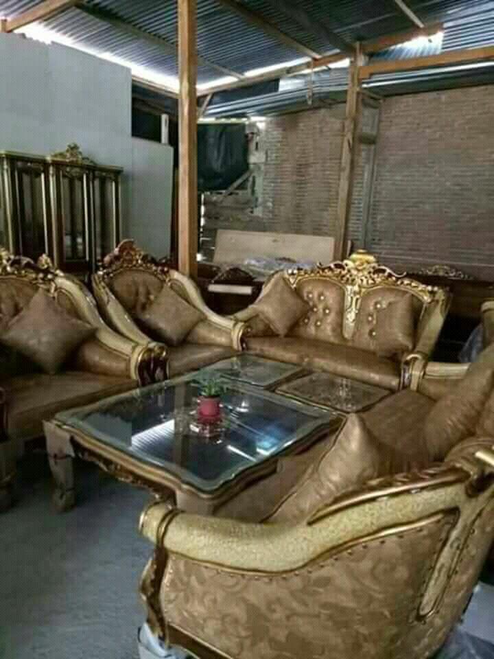 Sofa Set Mewah Peanut