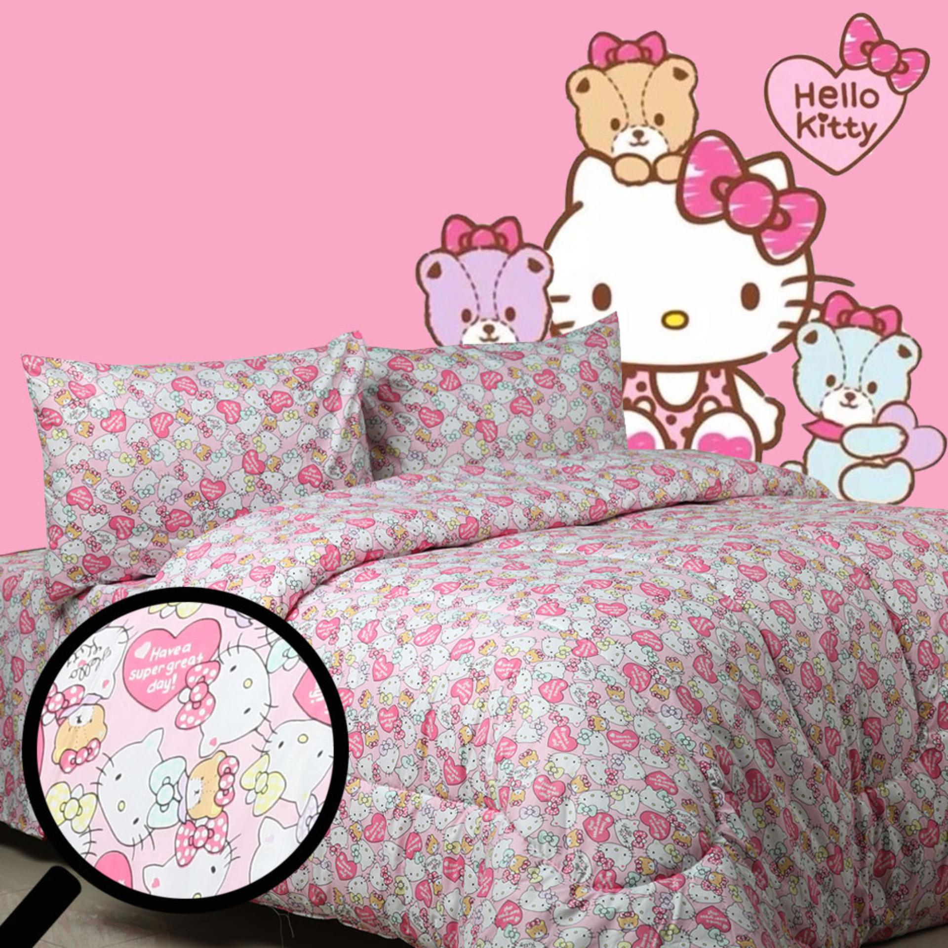 Sierra - Bedcover dan Sprei - Kitty love Pink