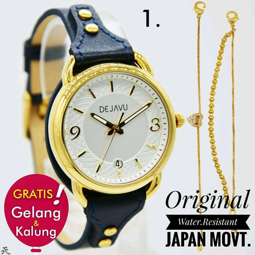 Jam Tangan Wanita Original A385 Leather (Hargajam Cewek Ori Anti Air Water Resist Proof Bonia Alba Aigner)