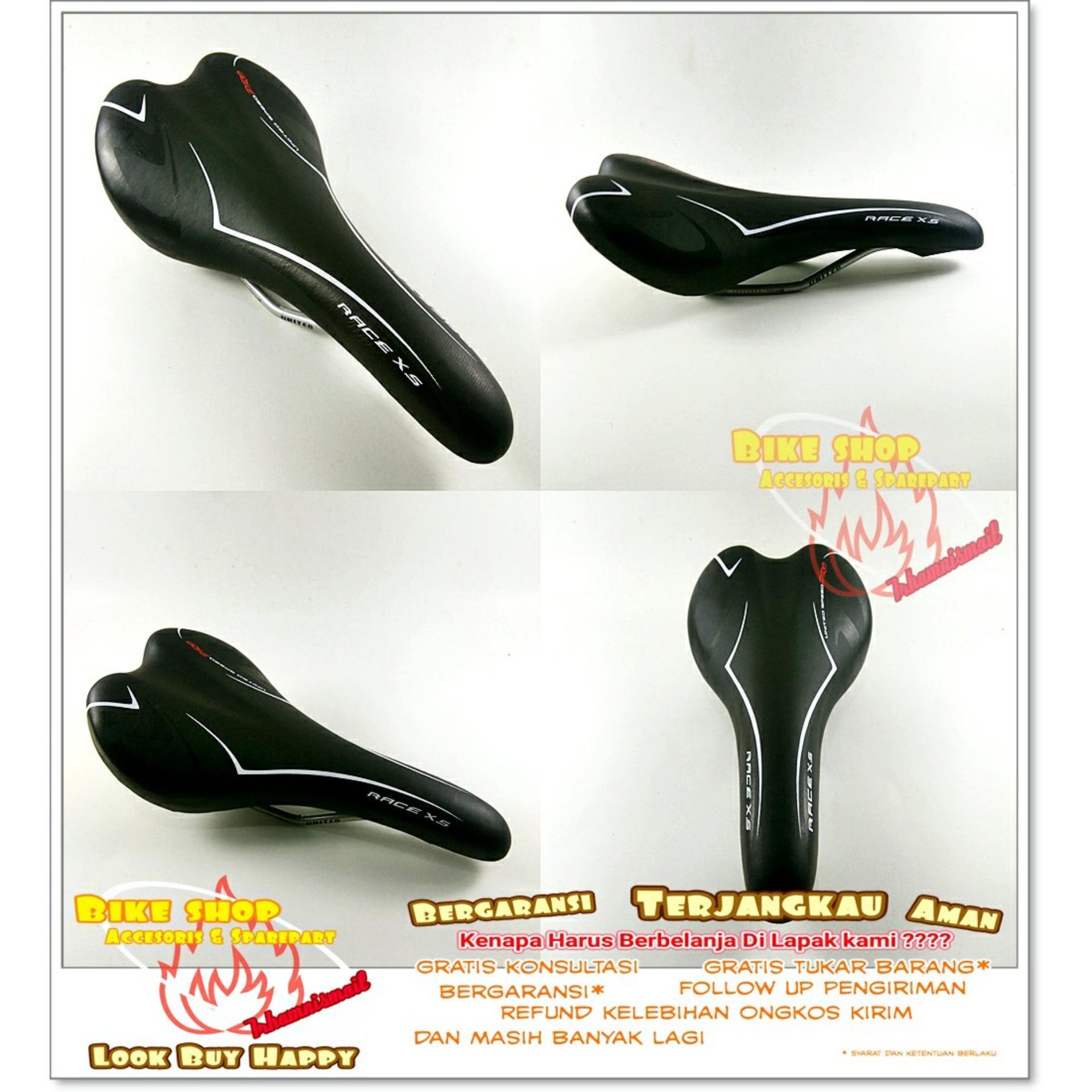 Sadel Jok Untuk Berbagai Jenis Sepeda MTB Roda BMX Dll United Race Hitam