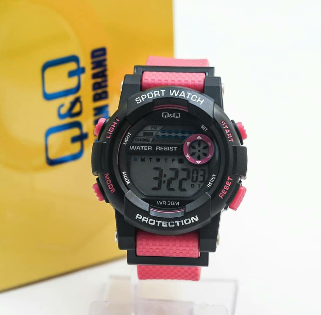 Q&Q Jam Tangan Sport Pria & Wanita-Full Rubber Strapp-Terbaru