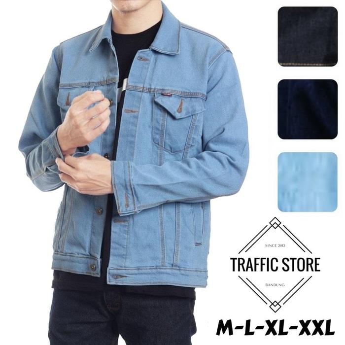 TERLARIS JAKET JEANS DENIM LEVIS BIOBLIT/BIOWASH/BLUE BLACK/FULL BLACK