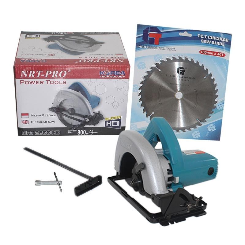 EELIC MEG-2600HD Mesin Gergaji 800w Untuk Pemotong Kayu Ukuran 7INCH 18cm