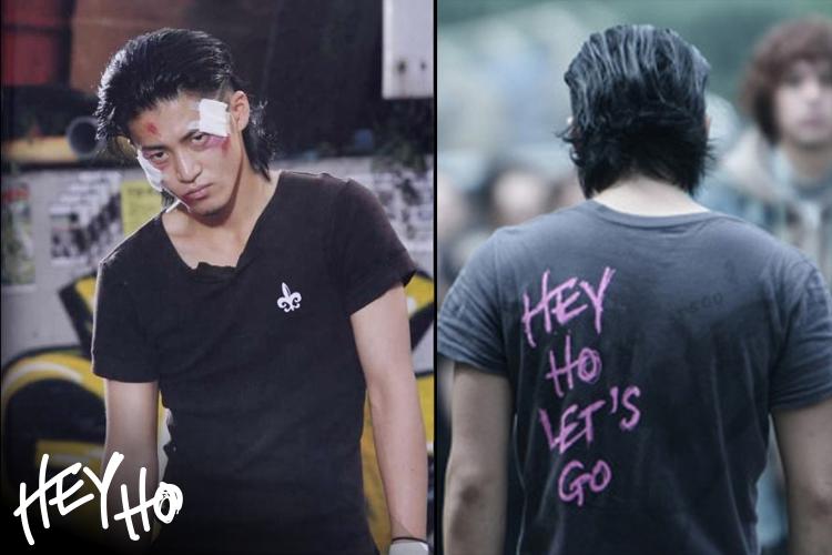 Jas Premium - V-Neck Genji Takiya Black Style Crows Zero Hey Ho HEY-HO - Hitam