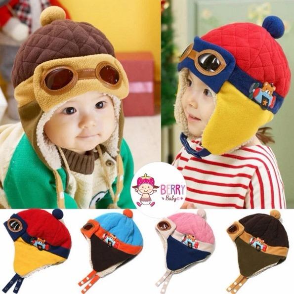 Topi Pilot Hat Kupluk Bayi Baby Anak Kids Balita Toddler Beanie Korean Kid Topi Anak Topi Bayi Rajut Penghangat Hangat Baju Pakaian Jaket Sweater