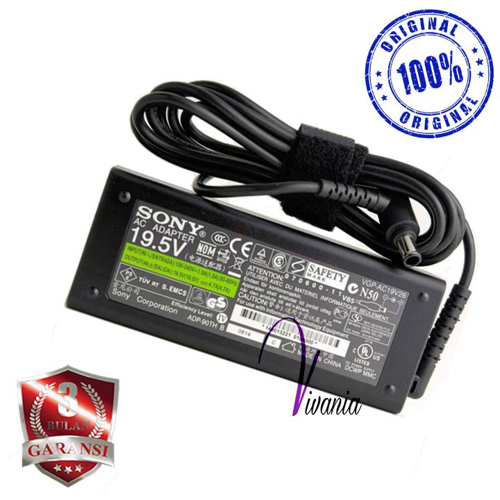 Adaptor / Charger Laptop Sony 19.5V 4.74A (6.4*4.0) Original