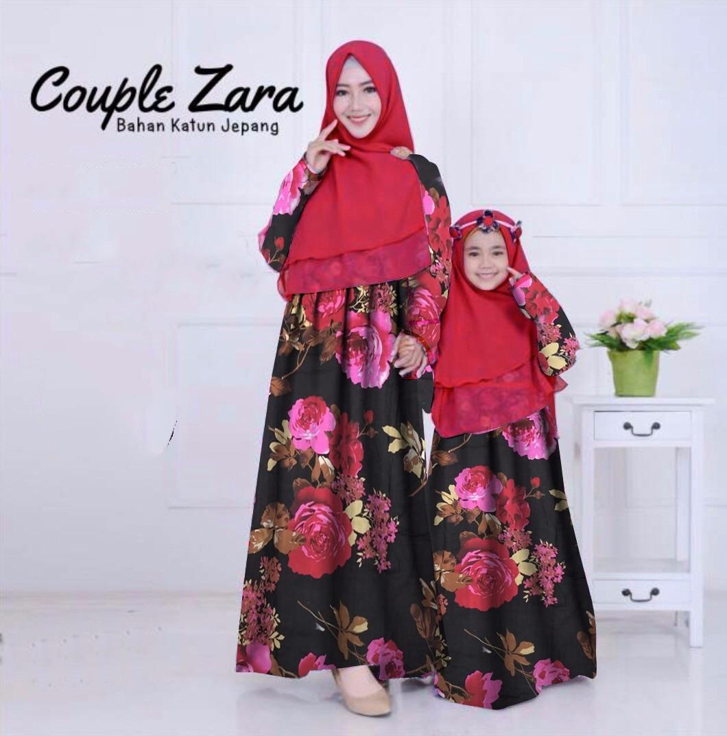 BRONZE STORE-COUPLE GAMIS SYARI ASIFA KATUN JEPANG PASANGAN IBU DAN ANAK PLUS KHIMAR