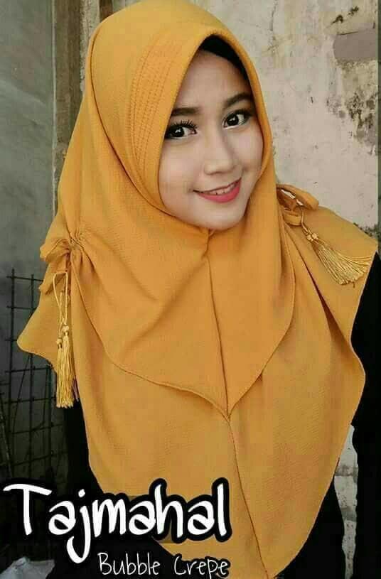 HIJAB KERUDUNG JILBAB INSTAN KHIMAR TAJMAHAL/RUBIAH KERUT DUA LAPIS