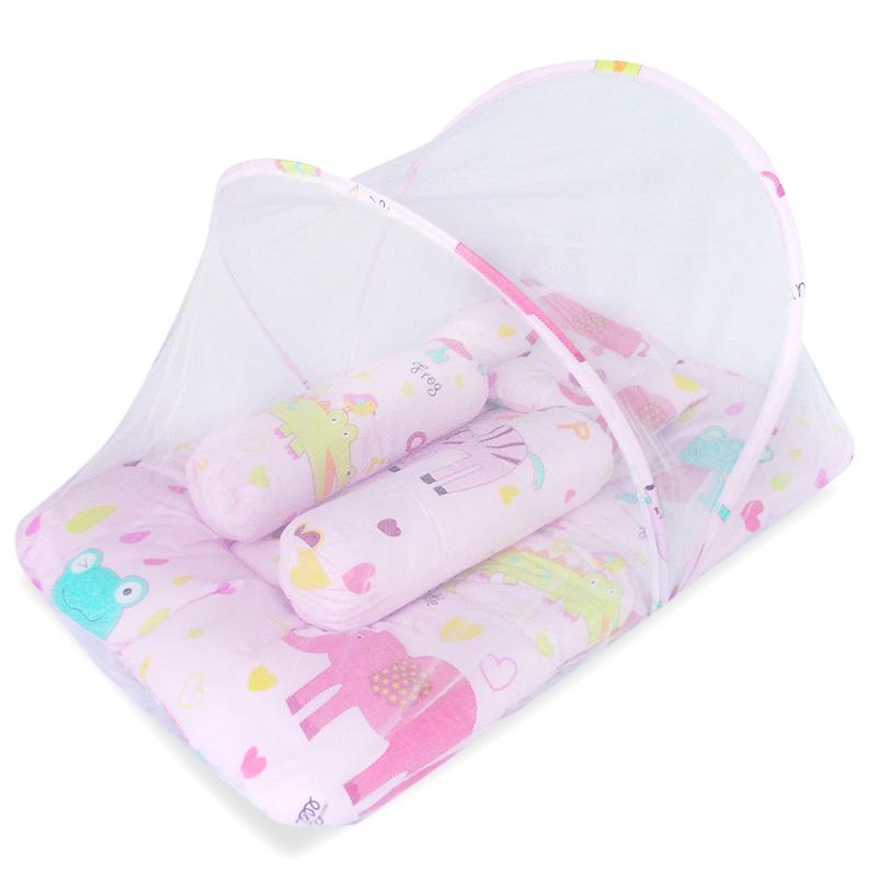 HS Kasur Lipat Bayi Kelambu Baby Dream - Pink