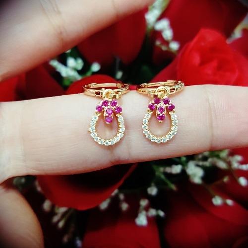anting cantik mata hari mata xuping gold