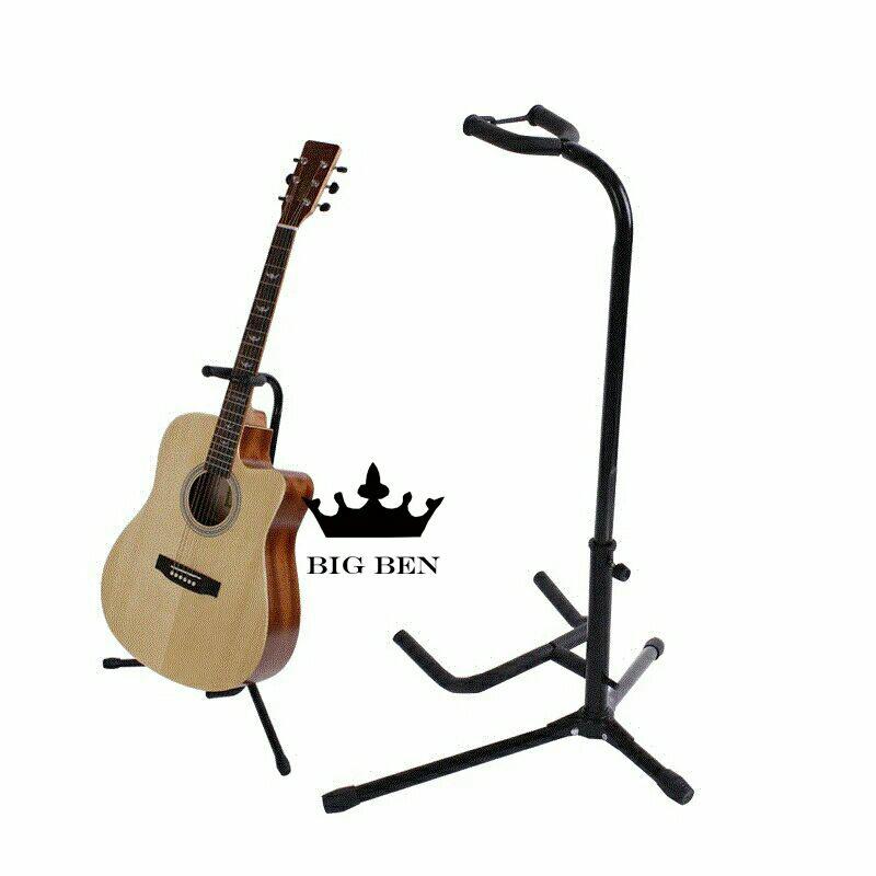 Stand gitar adjustable universal akustik eletrik -Black version