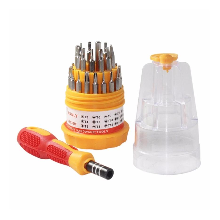 Obeng 31 in 1 dan 1 Set Magnet Multifungsi Service Elektronik HP/LAPTOP/TV