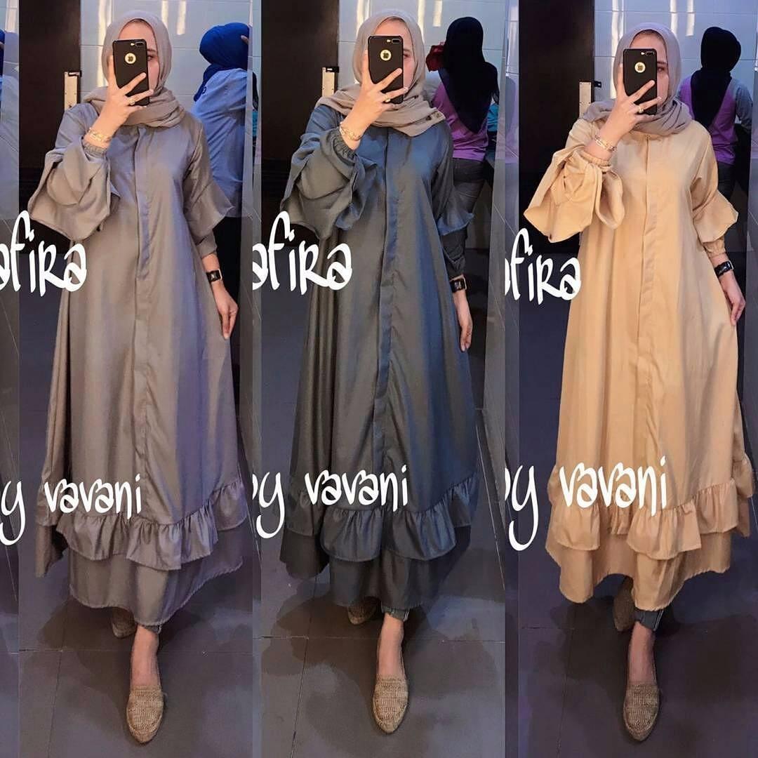 Baju Original Tunik Shafira Tunic Baju Panjang Wanita Modern Atasan Wanita Kerja Casual Baju Kerja Trendy Terbaru 2018