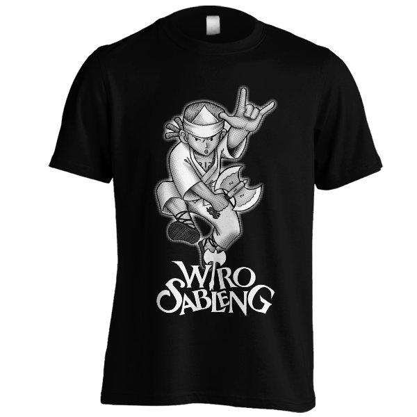 Kaos Wiro Sableng C02 - Hitam Baju Film Jadul Pendekar Kapak Geni Wir