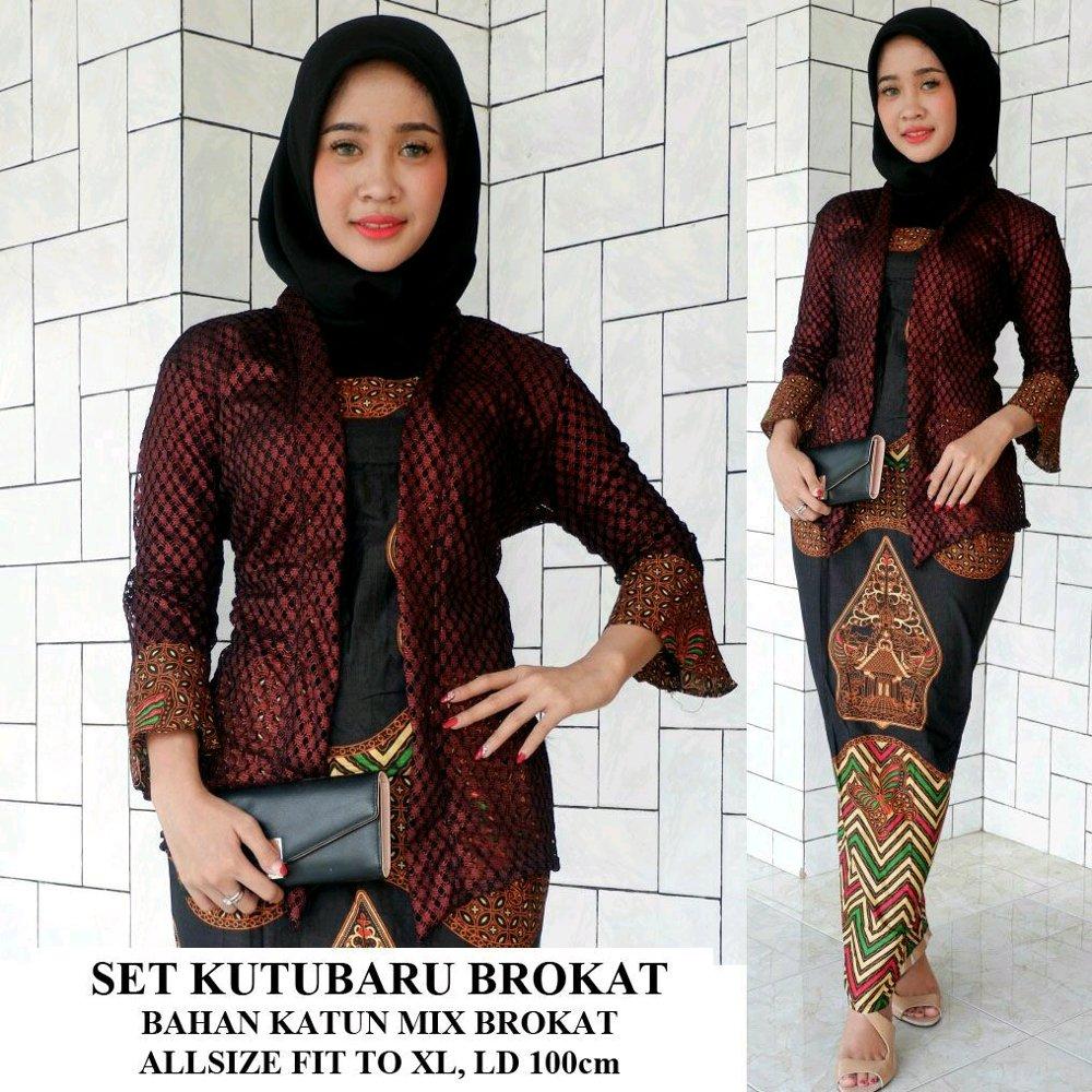 Set kutubaru brokat - kebaya - kebaya batik - rnb - rnb batik - setelan batik - seragam batik di lapak Batik Gaul Pekalongan nur_janah2611