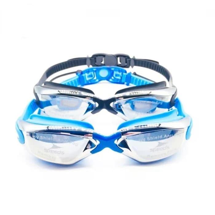 Kacamata Renang Mirror Dewasa Anti Fog LX 5000 Earplug Speeds LX-5000