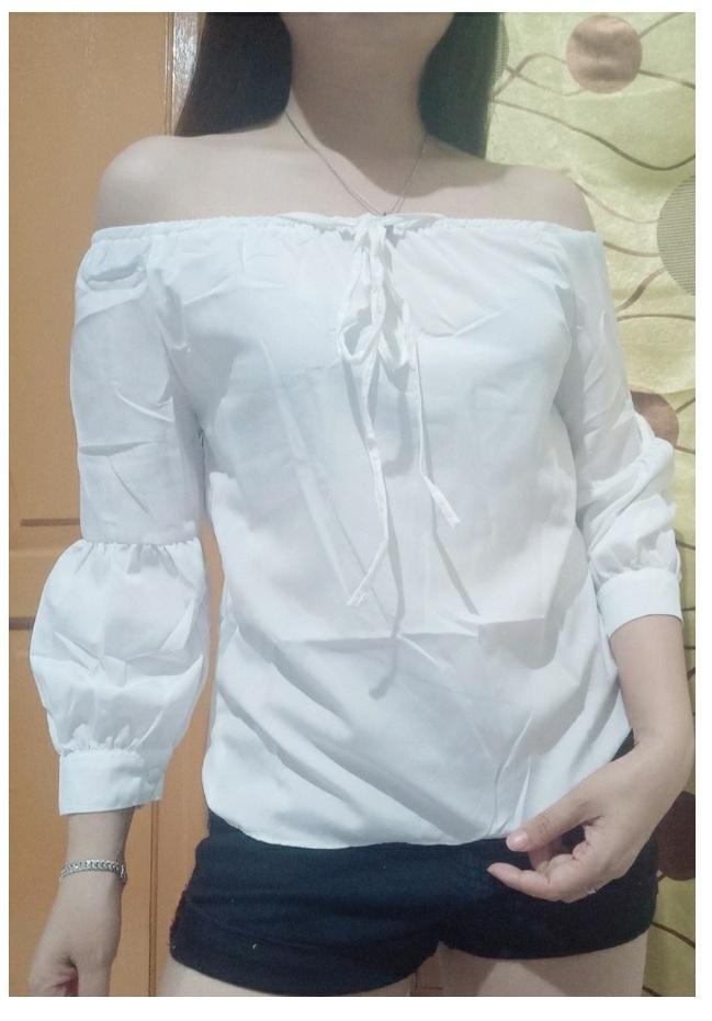 Hoziro - Baju / Atasan / Blouse / Sabrina / Blouse Sabrina / BLouse Polos /