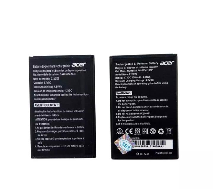 Baterai HP Acer Liquid Z2 Z110 Z120 Original OEM Batre Batrai Battery
