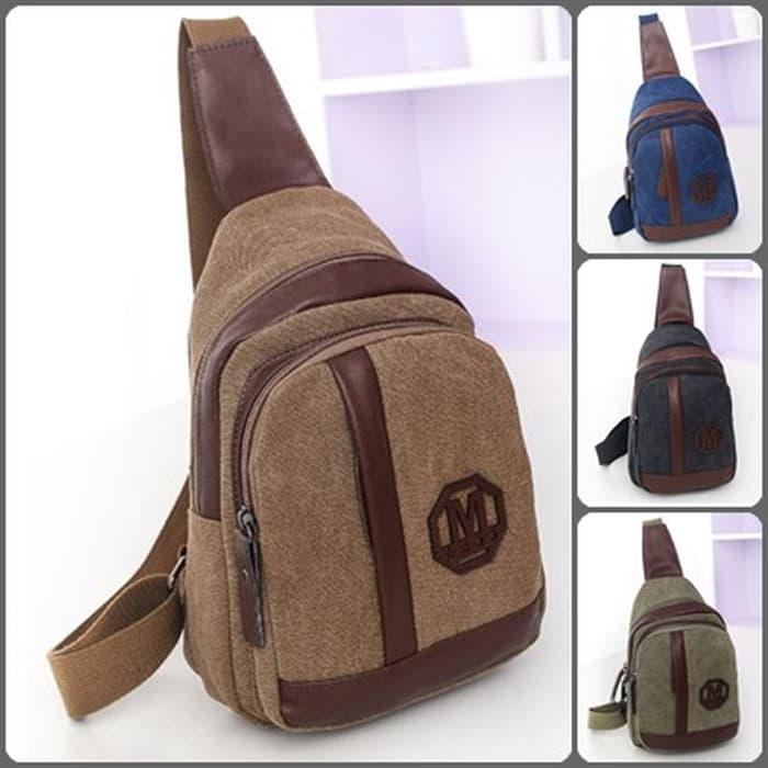 HARGA DISKON!!! BA9820 Sling Bag Mstar Pria Wanita Chest Bag Tas Dada Punggung - 5ojAYb