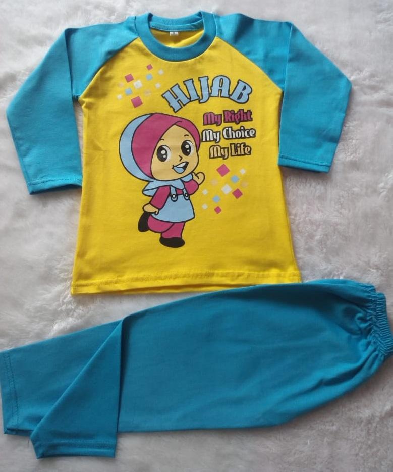 Kaos/Baju Anak Setelan Muslim Hijab