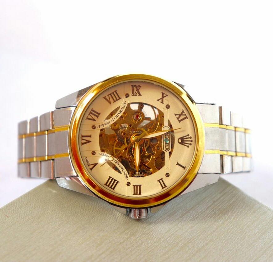 jam tangan rolex otomatis talirante pria wanita