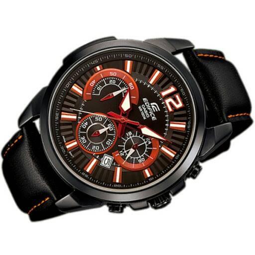 Jam Tangan Pria - Tali/Gelang Kulit Casio Edifice : EFR-535BL