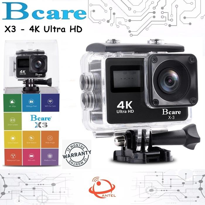 Bcare BCam X-3 Action Camera WiF 16 MP SonySensor 4K Dual Screen layar 2