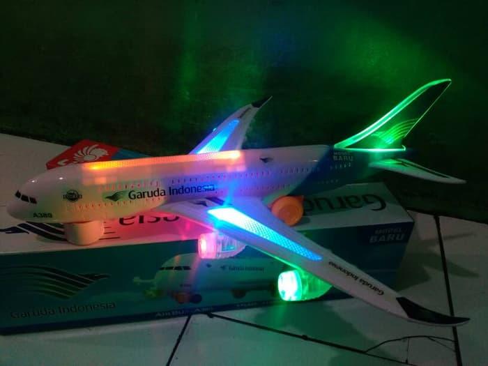 ((promo)) mainan replika pesawat terbang garuda ( miniatur edukasi, anak )