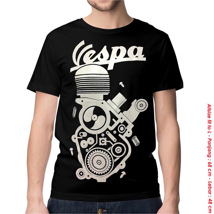 KAOS BAJU DISTRO - MESIN VESPA