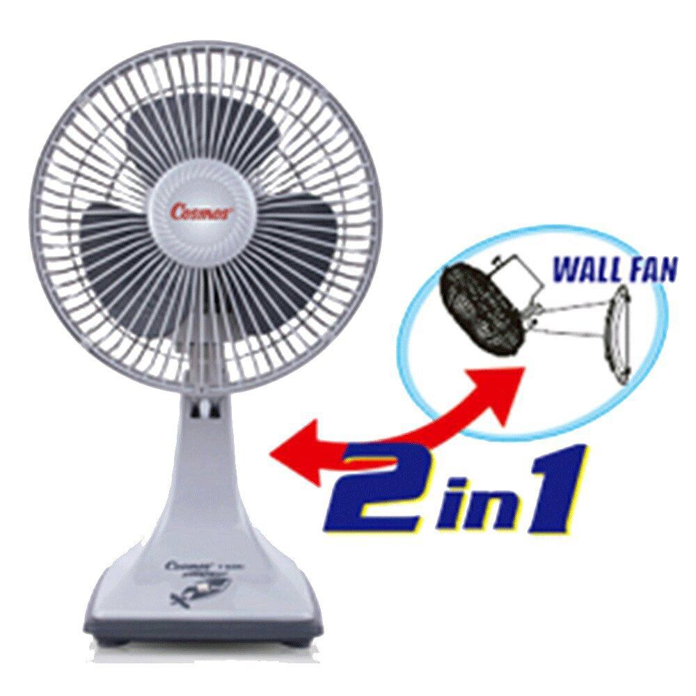 COSMOS Twino Kipas Angin 2 in 1 Meja / Dinding 7 Inch 7KDU