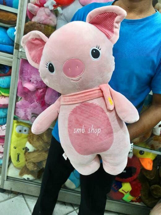 Boneka Soft Babi With syal Besar import Lucuuu