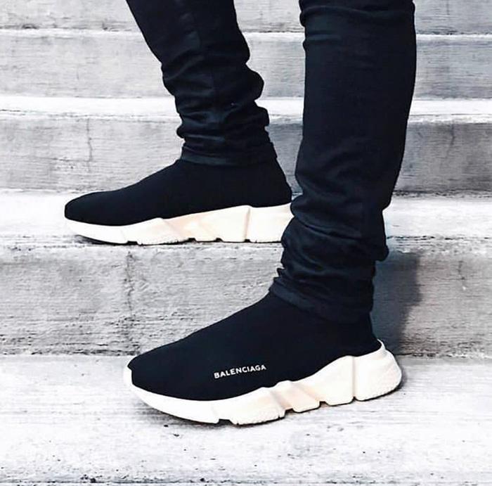 Murah - Balenciaga Top Speed Black White Premium OR
