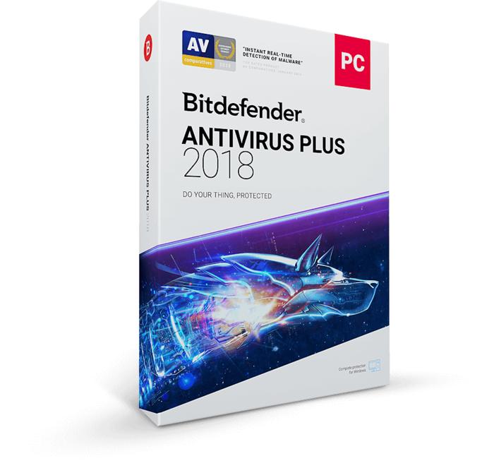 Bitdefender Antivirus Plus 2018 (5 Pcs- 1 Year) Box Include CD