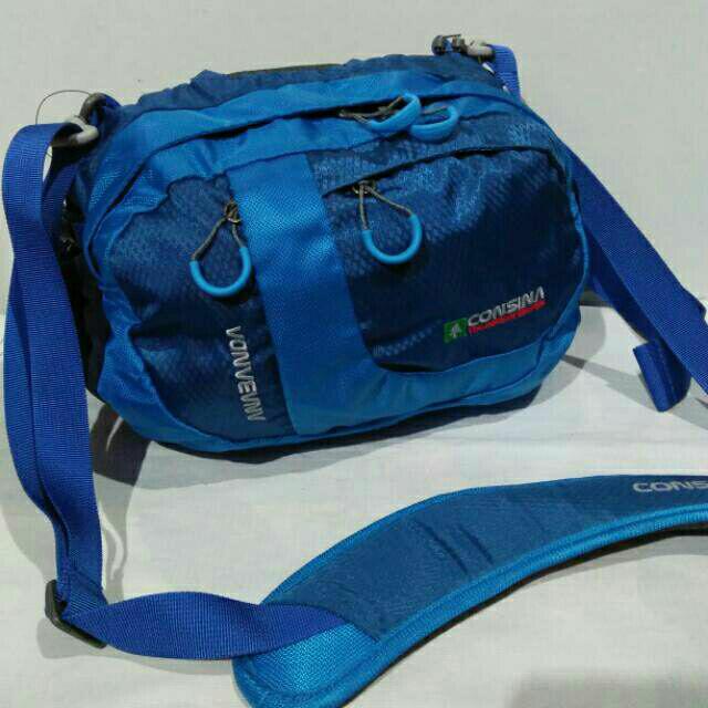 Tas selempang pinggang consina ANABANDA biru ori