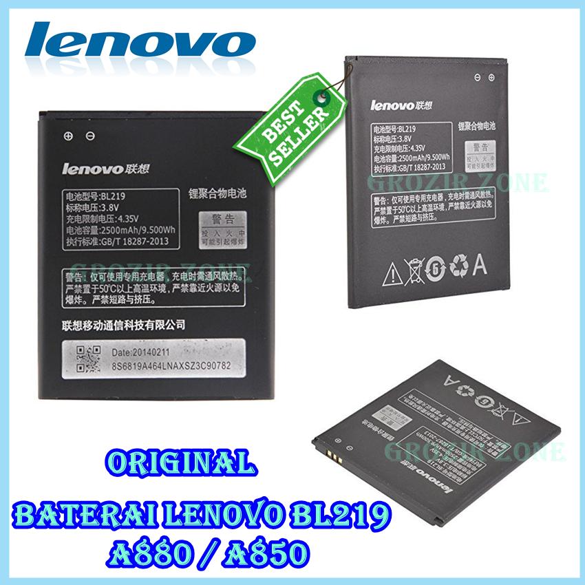 Lenovo Baterai / Battery BL219 For Lenovo A880 / A850 Original - Kapasitas 2500mAh ( Grozir Zone )