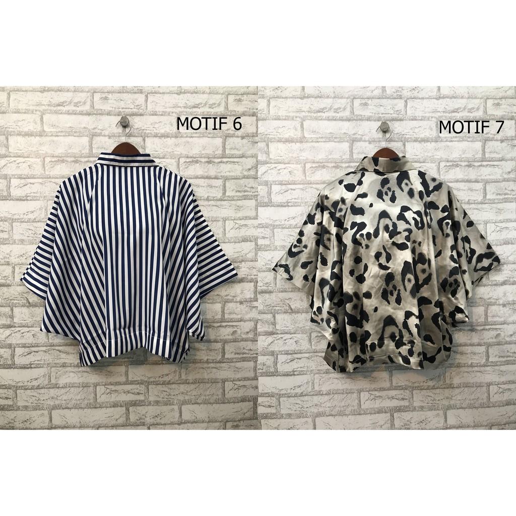 Blouse Kalong Motif Bolak Balik / Kalong Motif Wanita / Baju Atasan Motif / Blouse Wanita Cantik / Blouse Kekinian / Baju Wanita Murah / Baju Kantoran / Baju Daily / Baju Santai / Blouse Modern