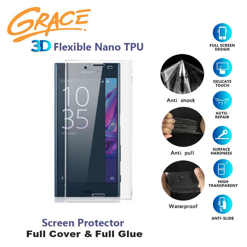 Grace ScratchProof Film for Sony Xperia XZ / F8332 - 5.2 inch - 3D Full Edge Screen Protector - Clear