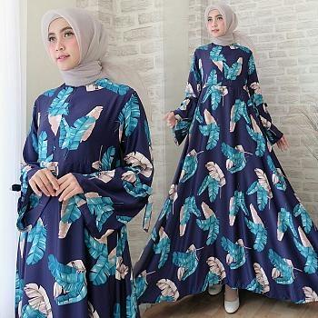Vyshop Baju Muslim / Gamis Muslim / Dress Muslim / Busana Muslim / Tunik Muslim / Maxi Wanita fc maxi amika navy mus
