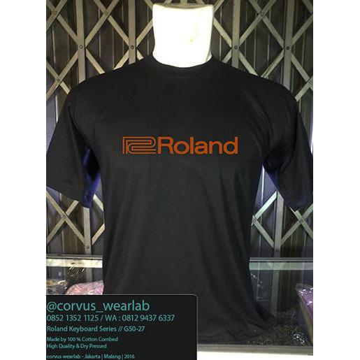 Kaos Tshirt Baju Combed 30S Distro Roland Music Keyboard Musik Murah - Comjersey
