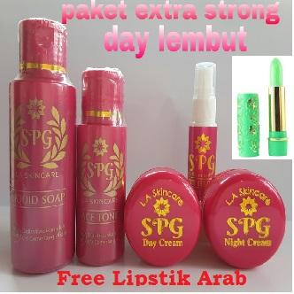 ( CREAM LEMBUT ) SPG EXTRA STRONG GLOWING INSTANT / CEPET MUTIHIN + GRATIS LIPSTIK ARAB